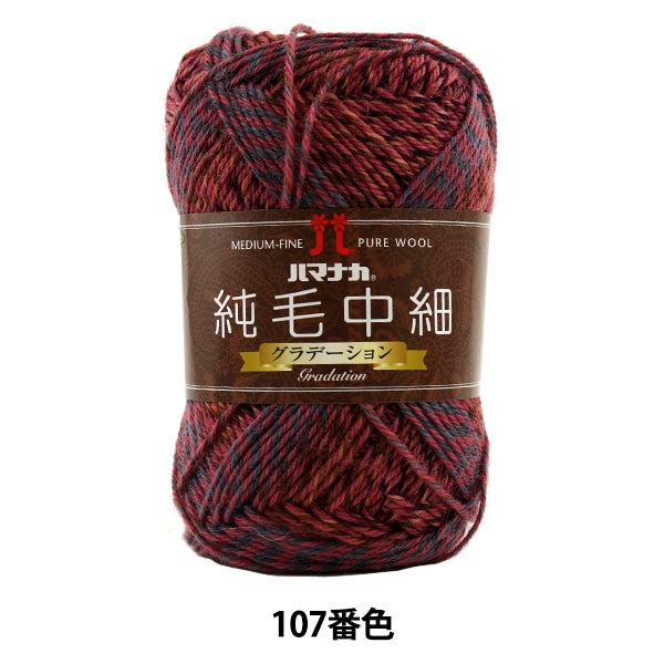 秋冬纱线 “纯头发中间薄（等级）107颜色” Hamanaka