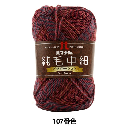 秋冬纱线 “纯头发中间薄（等级）107颜色” Hamanaka