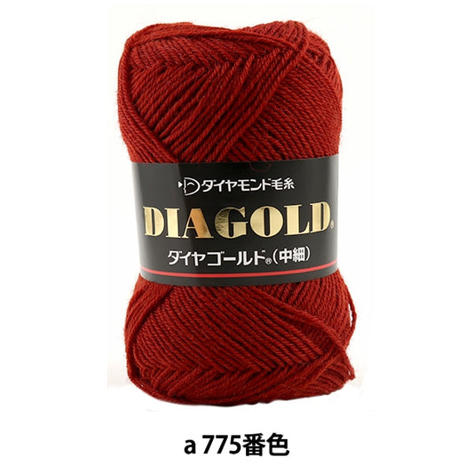 秋冬纱线 “ Dia Gold（Diamond Gold）中等第775颜色” DIAMOND KNITTING YARN