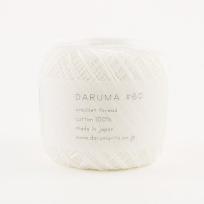 钩编线 “ Daruma＃60 No. 1颜色” Daruma DARUMA 横田