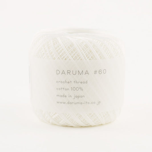 钩编线 “ Daruma＃60 No. 1颜色” Daruma DARUMA 横田