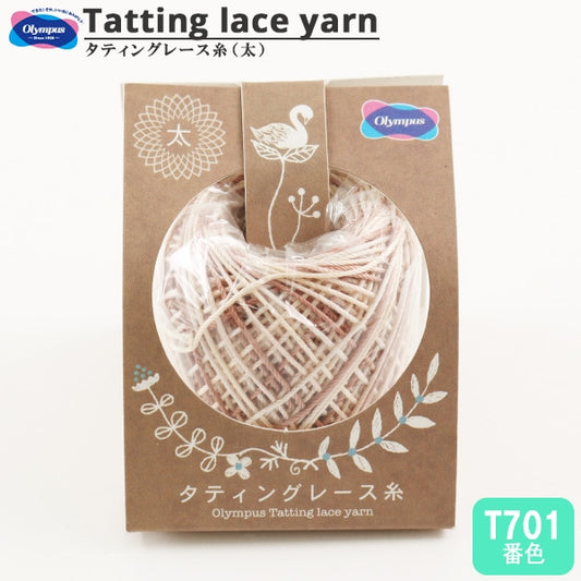Crochet Thread "TattingCrochet Thread (Thick) Colorful T701 color] Olympus