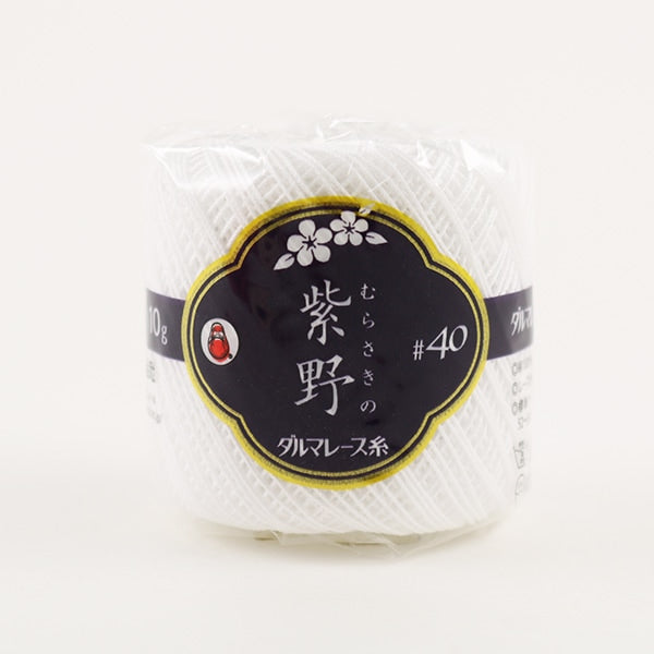 钩针线 “ Shino＃40 10G 1（白色）顏色” Daruma DARUMA 橫田