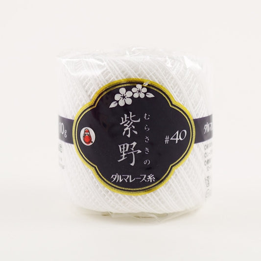 钩针线 “ Shino＃40 10G 1（白色）顏色” Daruma DARUMA 橫田