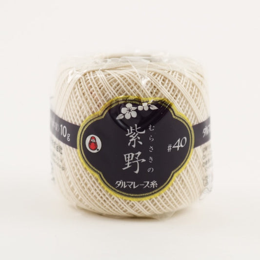 钩编线 “ Shino＃40 10G 3（奶油）吟游诗” Daruma DARUMA 横田