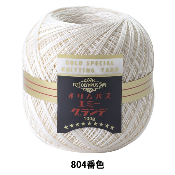 钩针线 “艾美獎50G 804（白色）銀行顏色” Olympus