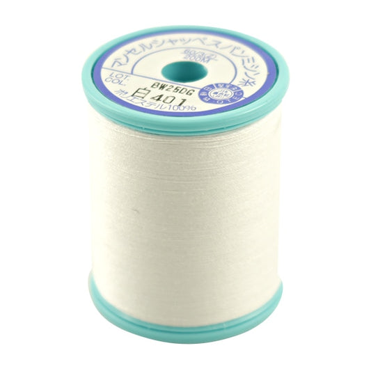 Sewing machine thread "Mancel Shappespan Ordinary Local #60 200m 401 (White)" MANSELL Mansel