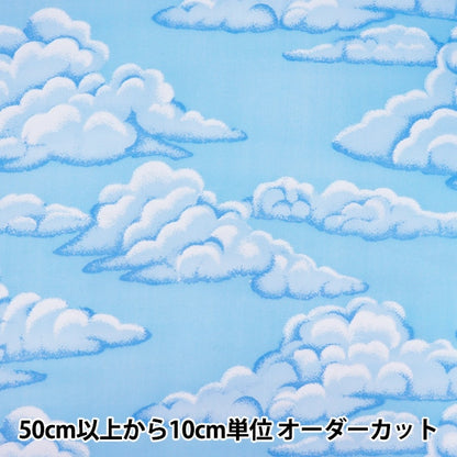[来自数量5] 织物 “天空印刷WD300 300-1A绿松石”