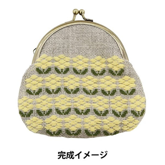 Embroidery kit "Harinooto Kogin stab GamaguchiPouch rape blossoms " Olympus
