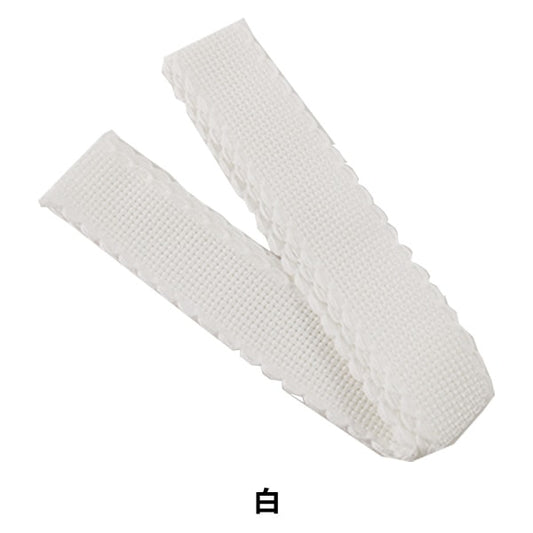 Embroidery Fabric "Zweigart (TsubaiGart) Idatape 2.5cm Width 1m Cut 7002 1 White" Original Zweigart Handarbeits-Stoft