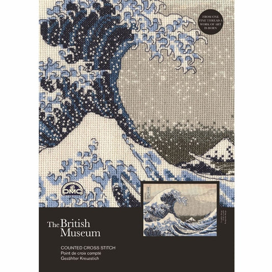 进口刺绣套件“ Katsushika Hokusai-大波（Katsushika Hokusai” Kanagawa Offshore）BL1145 73