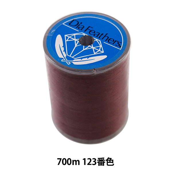 Sewing machine thread "Diarfther SpanSewing machine thread Ordinary local #60 700m 123 color] Daikoku Silk