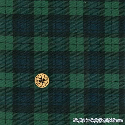 [来自数量5] 织物 “ Twill Check Print（Black Watch 2）”