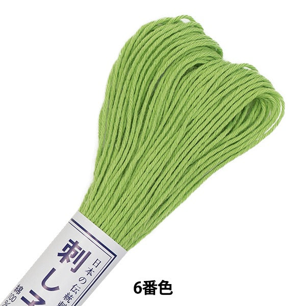 绣花线“ Sashiko螺纹6颜色（单颜色）” Olympus