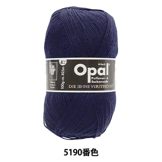 袜子纱线 纱线 “ Uni（Uni）4-镀5190颜色”蛋白石蛋白石