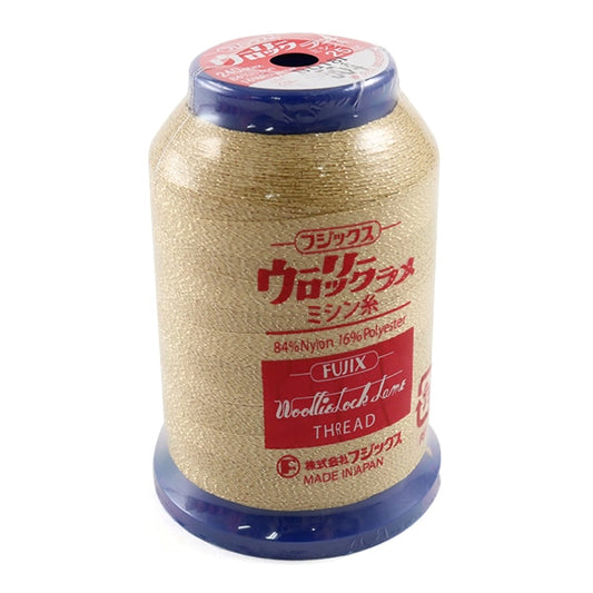 用于岩石缝纫机缝纫机线 “羊毛锁la脚高扩展1000m（25g）504颜色” fujix fujix
