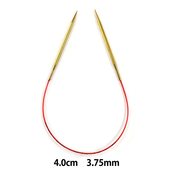 編織針 “ addi競賽圓針金40厘米針尺寸3.75mm] addi adi