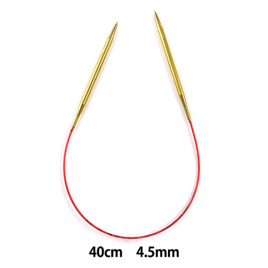 編織針 “ addi競賽圓針金40厘米針尺寸4.5mm] addi adi