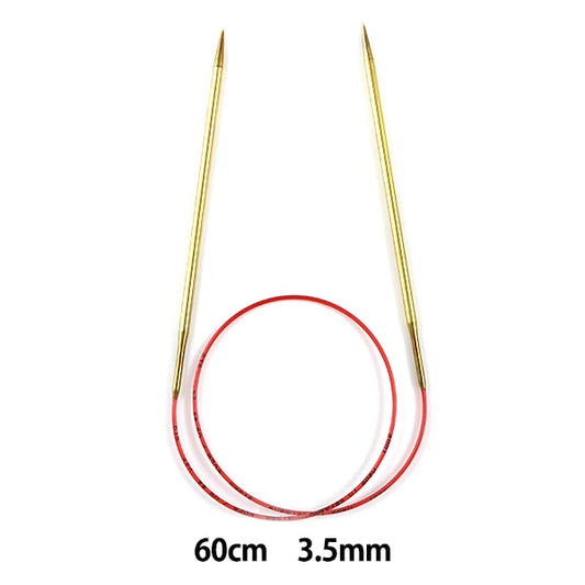 編織針 “ addi競賽圓針金色60厘米的針頭尺寸3.5mm] addi adi