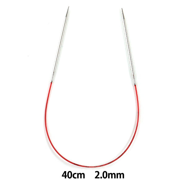 編織針 “ addi競賽圓針銀40厘米針尺寸2.0mm] addi adi