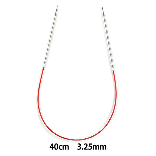 編織針 “ addi競賽圓針銀40厘米的針頭尺寸3.25mm] addi adi