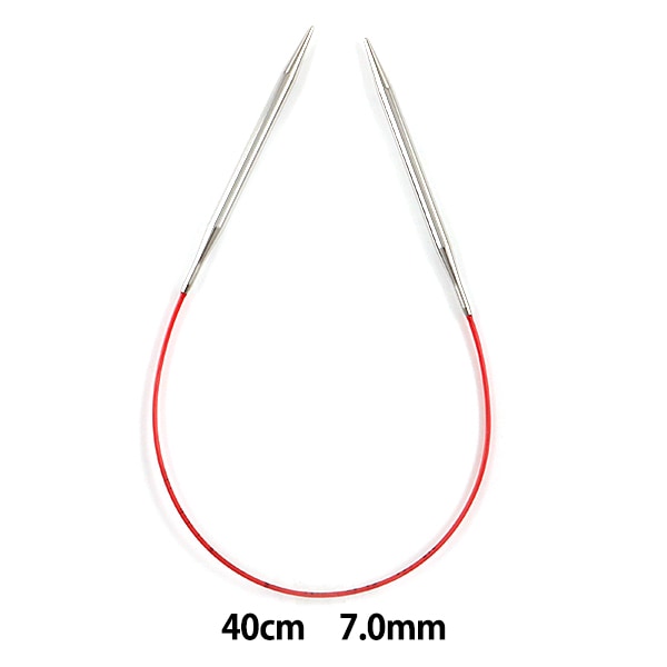 Knitting Needles "ADDI raceCirclar NeedlesSilver 40cm needle size 7.0mm] Addi Adi