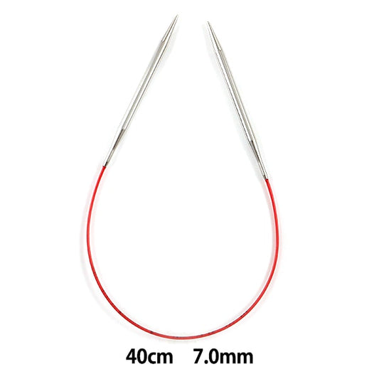 Knitting Needles "ADDI raceCirclar NeedlesSilver 40cm needle size 7.0mm] Addi Adi