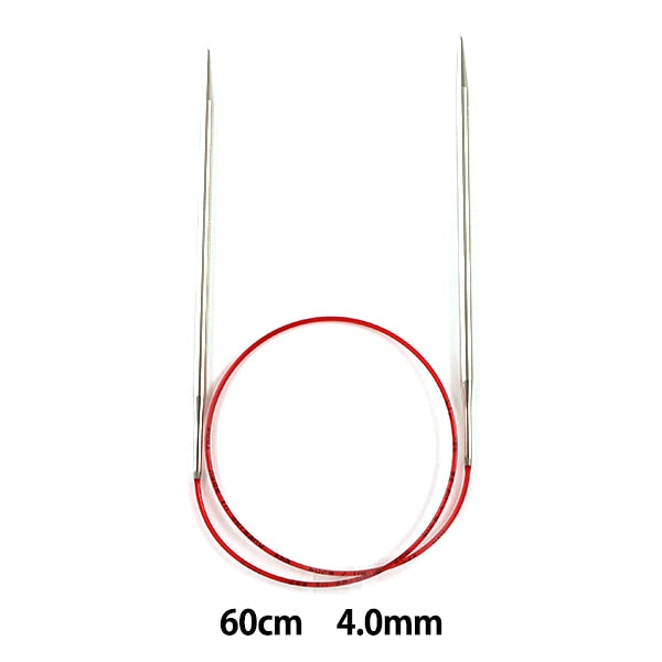 Knitting Needles "ADDI raceCirclar NeedlesSilver 60cm needle size 4.0mm] Addi Adi