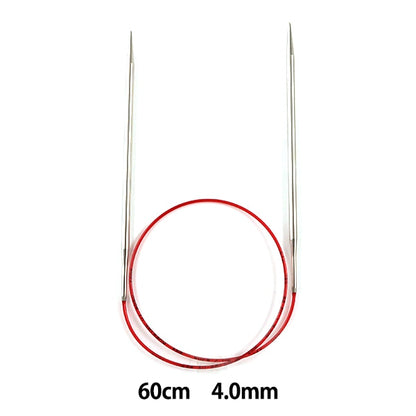 Knitting Needles "ADDI raceCirclar NeedlesSilver 60cm needle size 4.0mm] Addi Adi