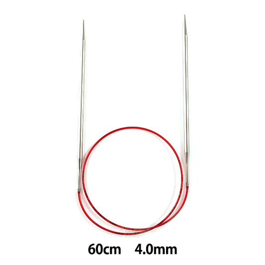 Knitting Needles "ADDI raceCirclar NeedlesSilver 60cm needle size 4.0mm] Addi Adi