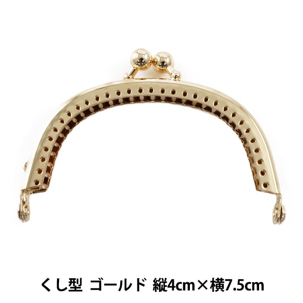 蒲口金屬配件 “對於袋子蒲口金屬配件 Kushi-Type縫紉類型金H207-004-1] Hamanaka