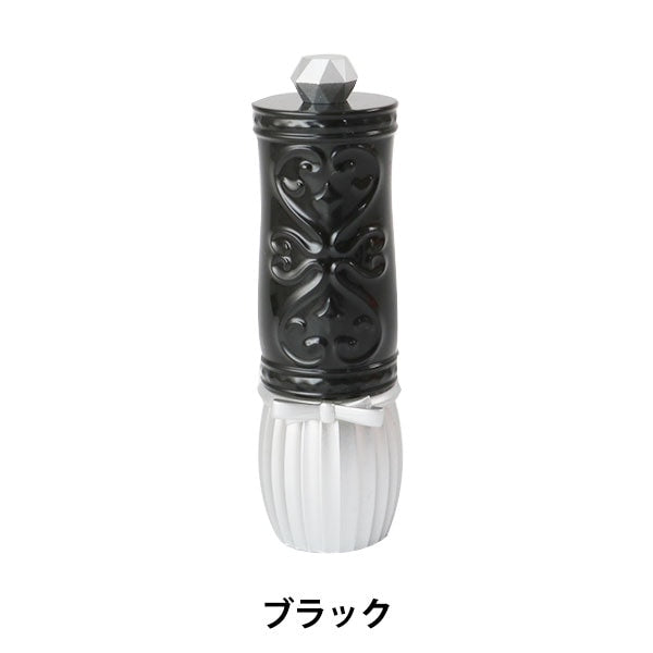 針墊 『絲帶口紅型粉紅色墊子黑色（帶5針）]