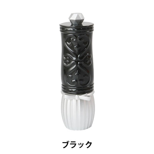 針墊 『絲帶口紅型粉紅色墊子黑色（帶5針）]