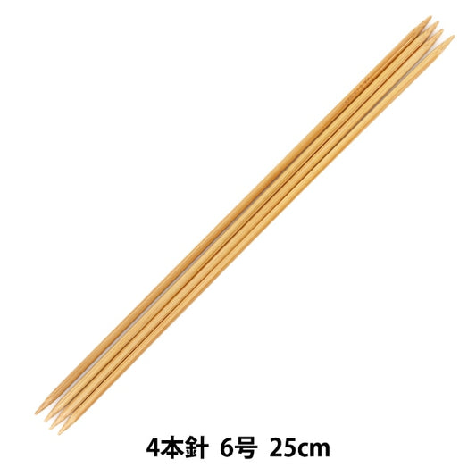 編織針 “硬竹針織針 4針25cm 6] Mansell Mansel