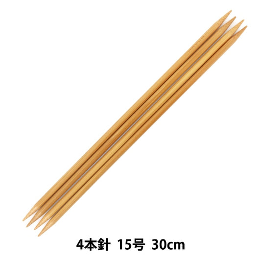 編織針 “硬竹針織針 4針30cm 15“ Mansell Mansel