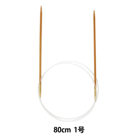 Knitting Needles "Hard bambooCirclar Needles 80cm 1] Mansell Mansel