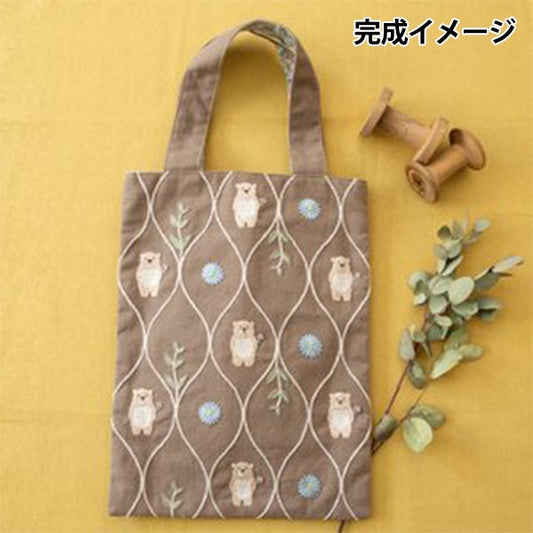 件刺绣套件“奇奇的动物刺绣套件套件套件kuma-san no Back phc-078件”