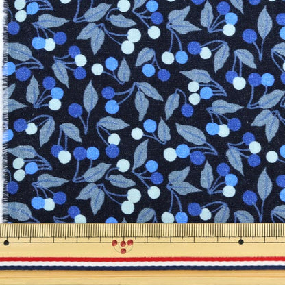 [From quantity 5] Fabric "Liberty Liberty Print NylonOxford Cherry Drop Blue 36302124-20ct] Liberty Japan