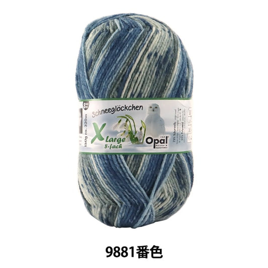 袜子纱线 纱线 “ Snowdrop Xlarge 8ply 9881颜色”蛋白石蛋白石
