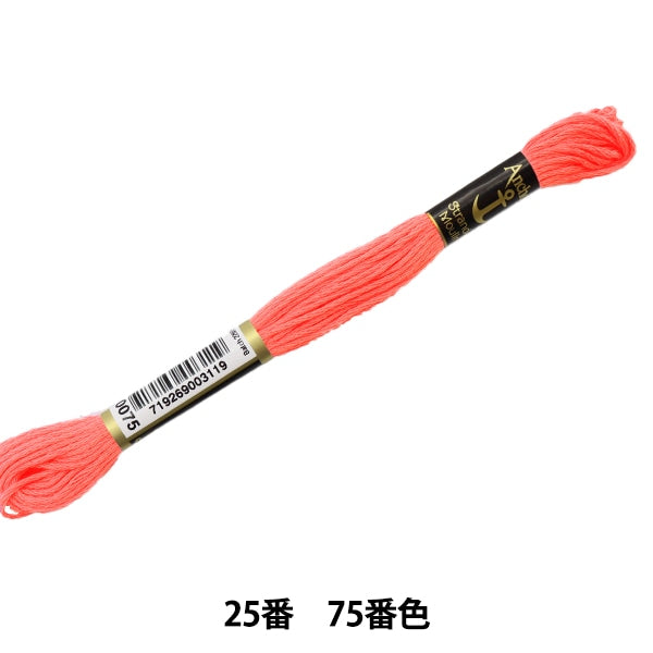 刺绣线“锚（锚）25th刺绣线75颜色”
