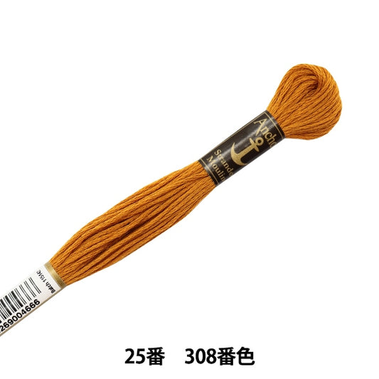 刺绣线“锚（锚）25th刺绣线308颜色”