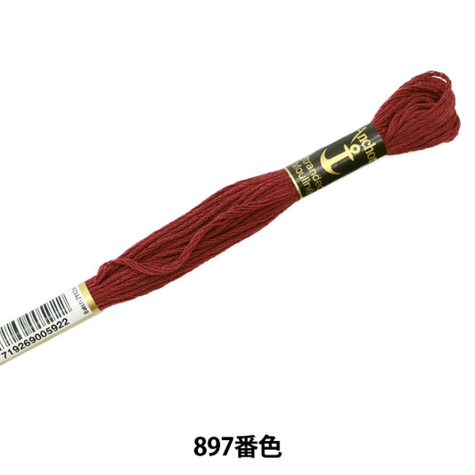 绣花线“锚（锚）25th刺绣线897颜色”