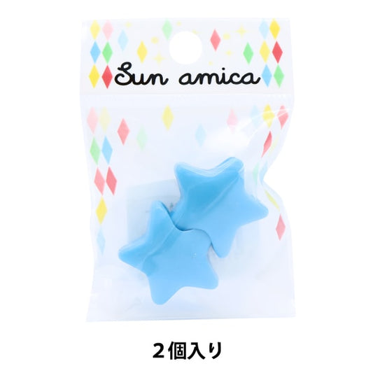 手工藝品零件“循環端星星天空藍色res-3”