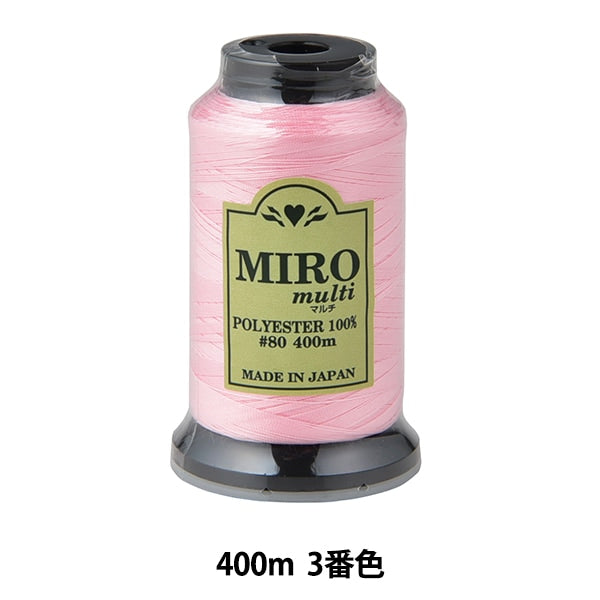 缝纫机线 “ Milo Multi Rock缝纫机线 80th 400m卷3颜色]
