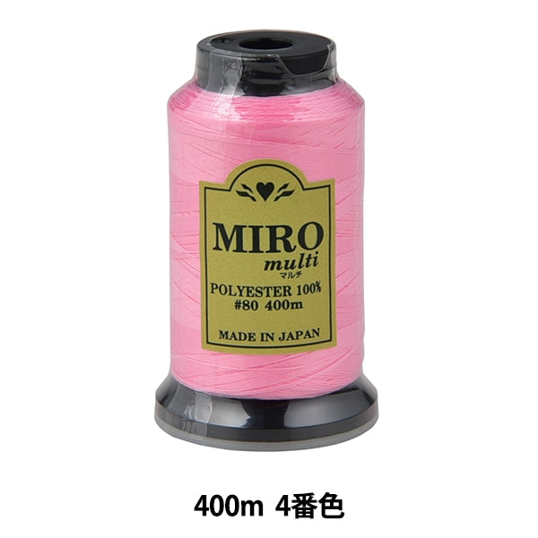 缝纫机线 “ Milo Multi Rock缝纫机线 80th 400m卷4颜色]
