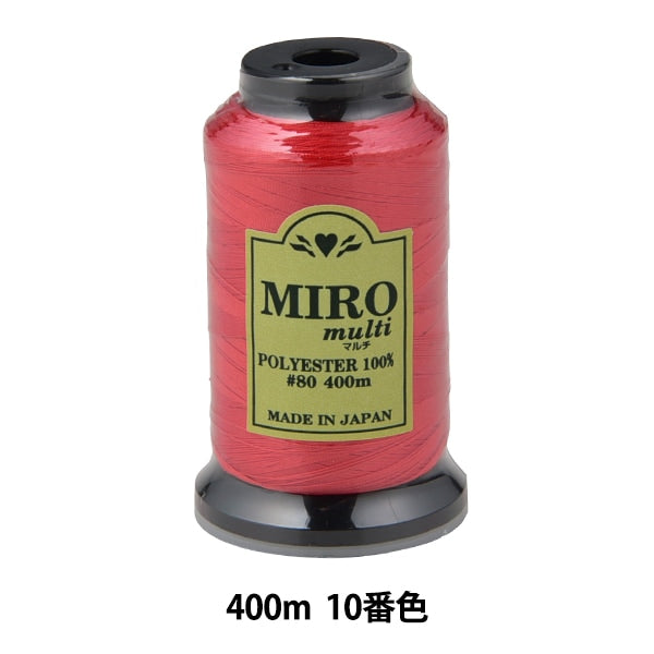 缝纫机线 “ Milo Multi Rock缝纫机线 80th 400m卷10颜色]