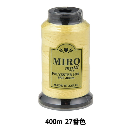 缝纫机线 “ Milo Multi Rock缝纫机线 80th 400m卷27颜色]