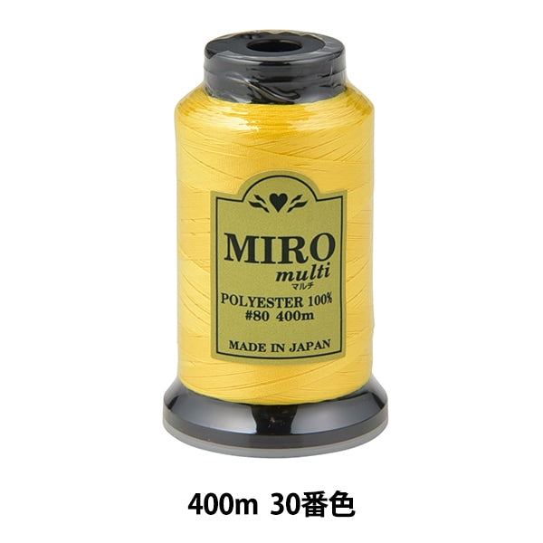 缝纫机线 “ Milo Multi Rock缝纫机线 80th 400m卷30颜色]