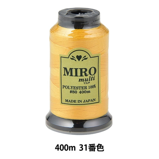 缝纫机线 “ Milo Multi Rock缝纫机线 80th 400m卷31颜色]