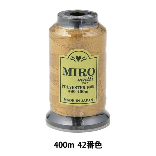缝纫机线 “ Milo Multi Rock缝纫机线 80th 400m卷42颜色]